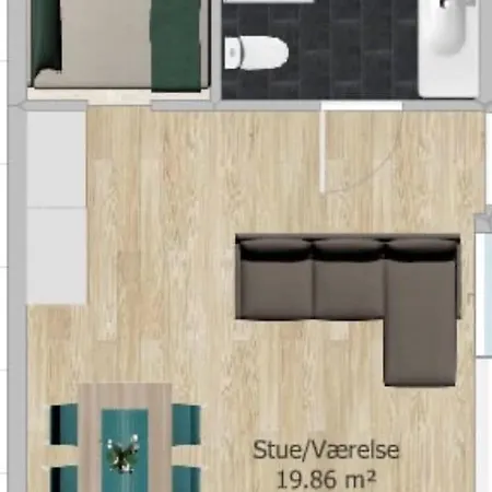 Med Eget Bad, Kokken Og Terasse *